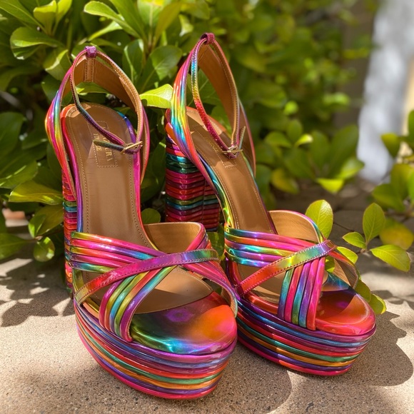 Like new Aquazzura Sundance platform 37 $895 - Picture 5 of 14